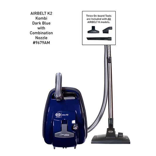 SEBO Airbelt K2 Kombi Canister Vacuum - Dark Blue