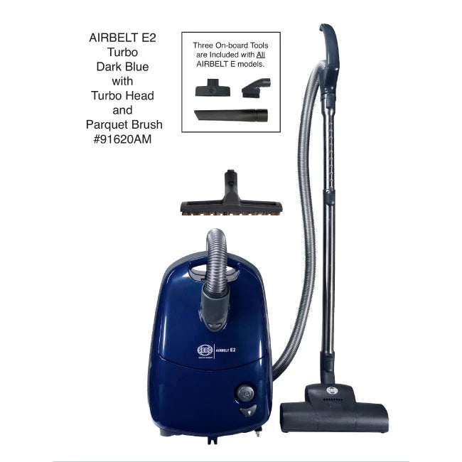 SEBO Airbelt E2 Turbo Canister Vacuum - Blue