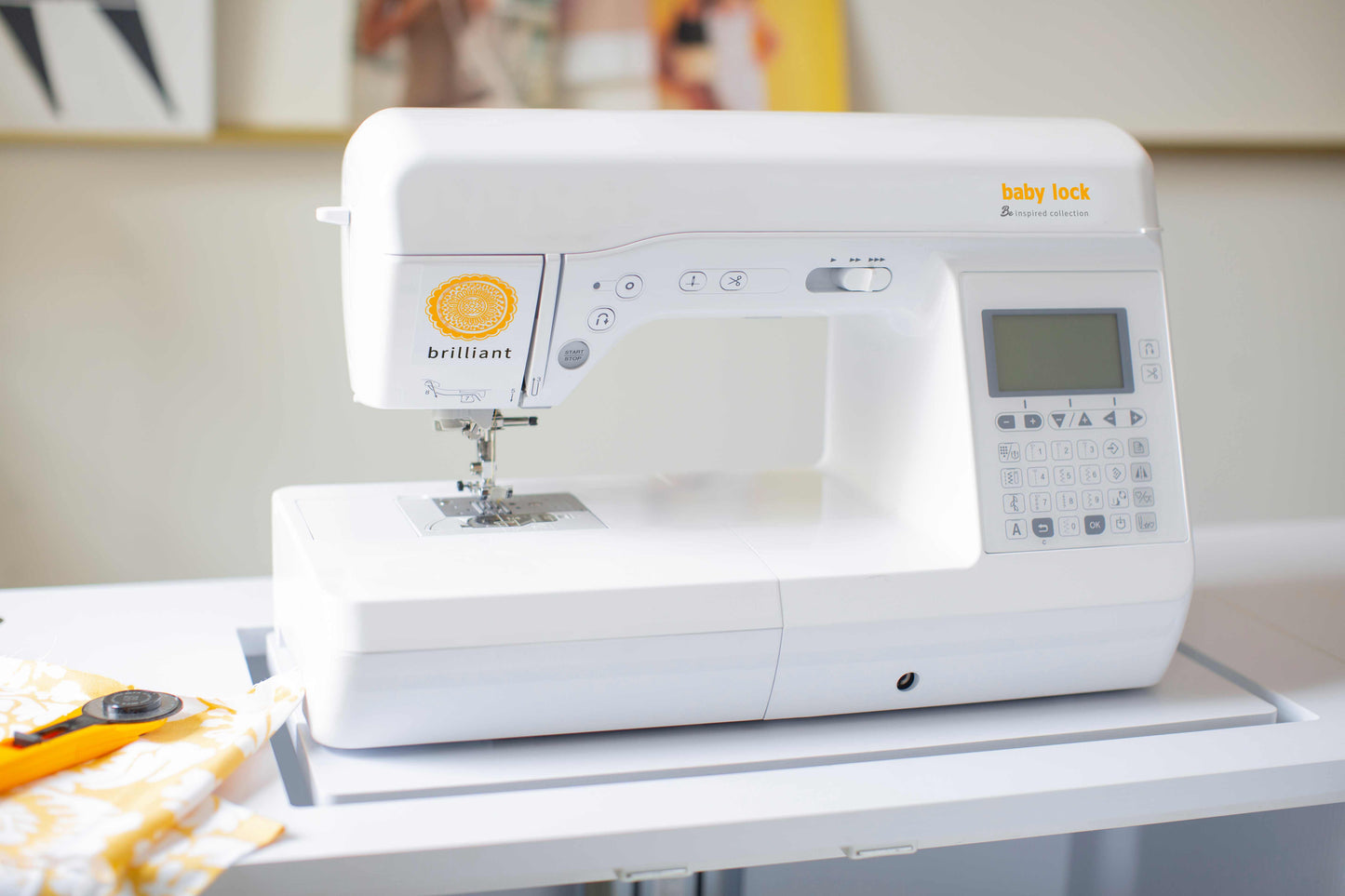 Baby Lock Brilliant | Computerized Sewing Machine with 80+ Stitches & LCD