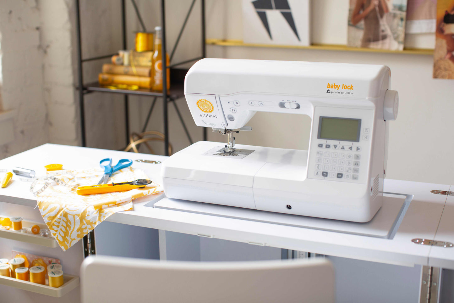 Baby Lock Brilliant | Computerized Sewing Machine with 80+ Stitches & LCD