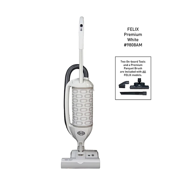 SEBO Felix 1 Premium upright vacuum in white