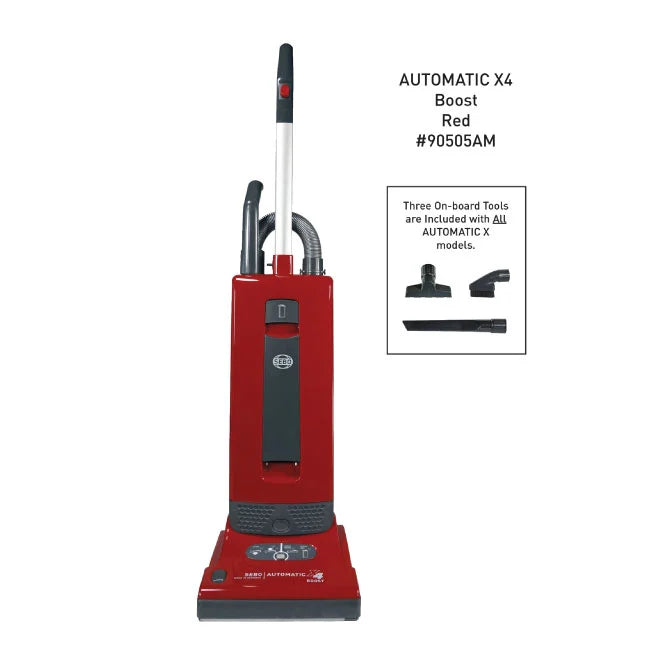 SEBO Automatic X4 Upright Vacuum - Red
