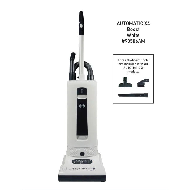 SEBO Automatic X4 Upright Vacuum - Arctic White