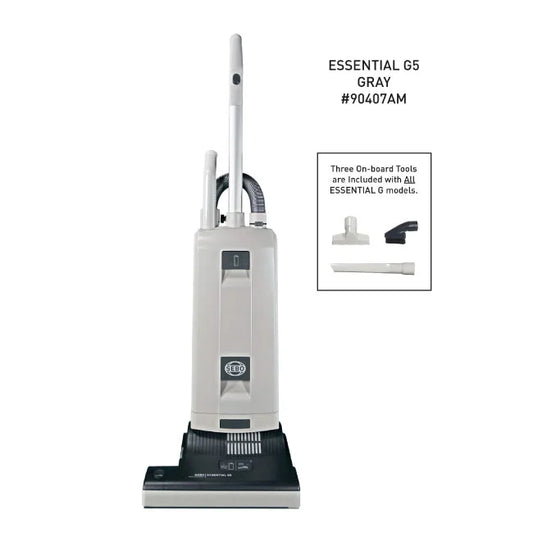 SEBO Essential G4 Upright Vacuum - Professional German Engineered HEPA Filtration System (Gray)