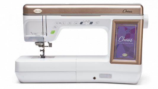 Baby Lock Chorus sewing and quilting machine, front view