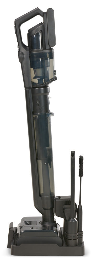 Riccar R70 Multi-Clean Deluxe on its charging and drying base